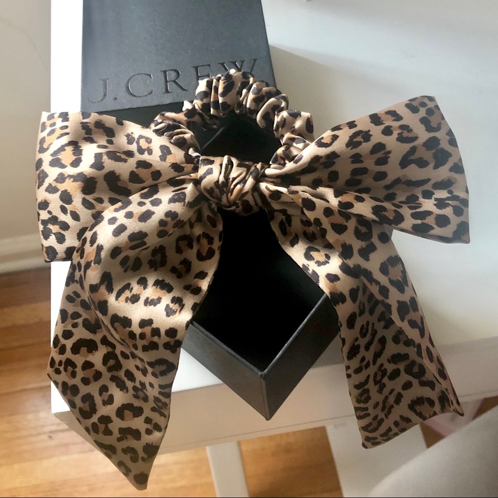 J Crew | satin scrunchie with bow